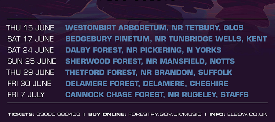 ELBOW FOREST LIVE TICKETS AVAILABLE NOW