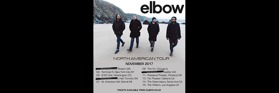 ELBOW’S NEW YORK GIGS MOVED DUE TO VENUE CLOSURE